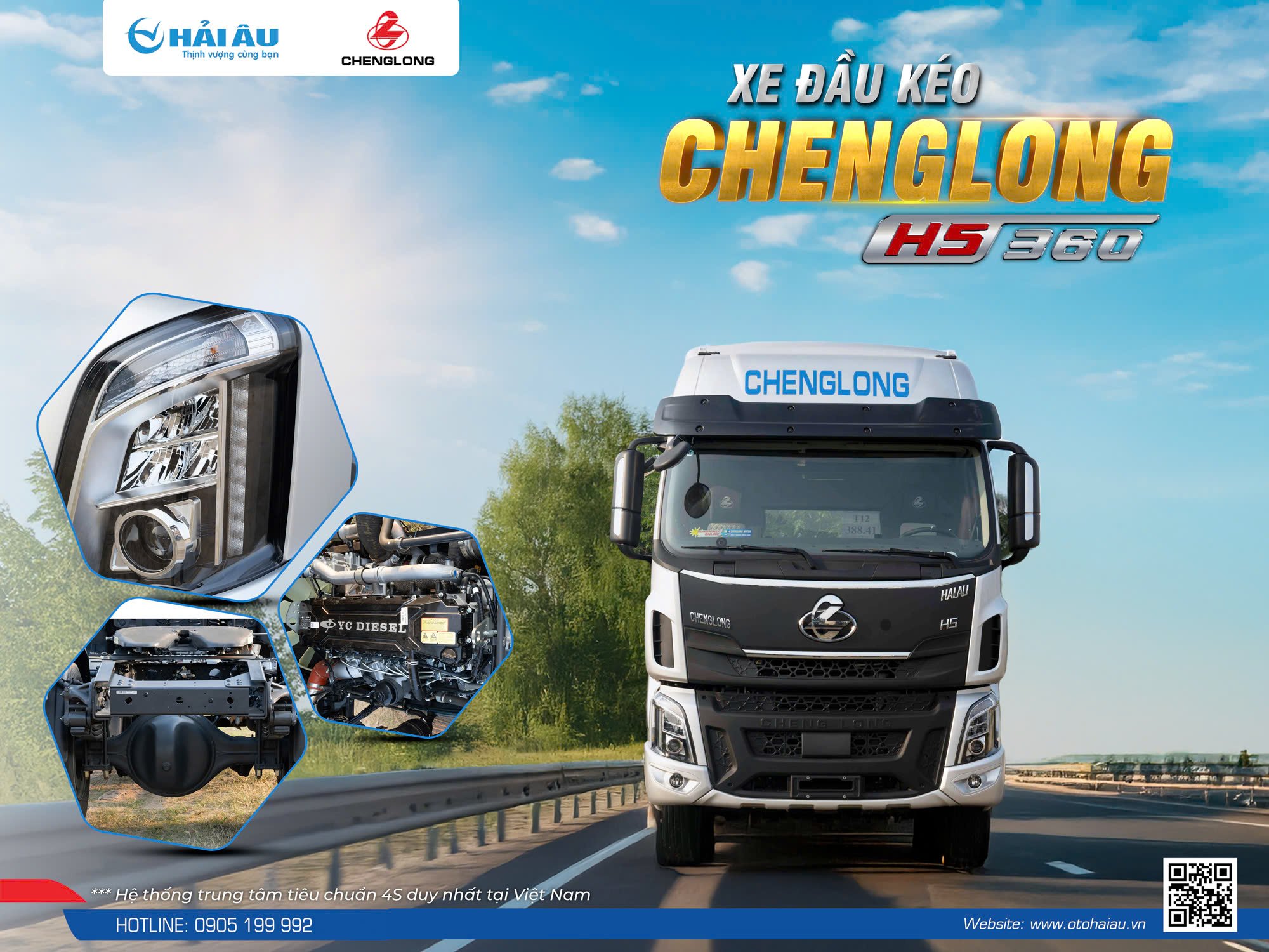 ĐẦU KÉO CHENGLONG FLEX 360HP - DẪN ĐẦU PHÂN KHÚC ĐẦU KÉO 1 CẦU